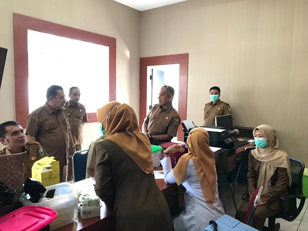 Puskesmas Kayu Jao Cek Kesehatan Gratis Di Bapenda Kab. Solok